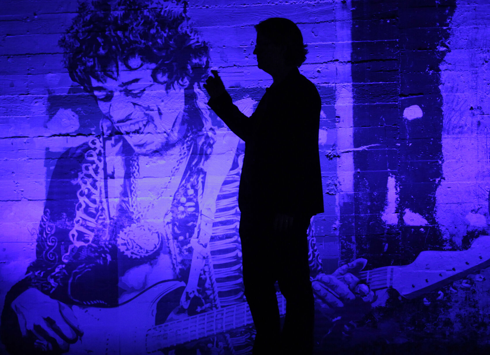 Jimi Hendrix mural in Los Angeles